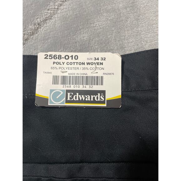 Edwards Black Cargo Uniform Pants Size 34x32 - Picture 5 of 6
